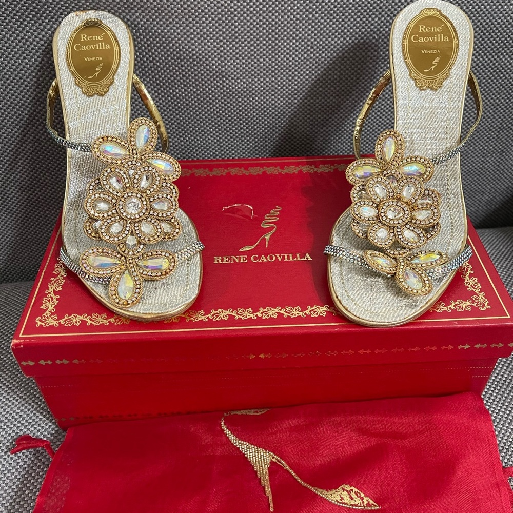 Never worn Rene Caovilla heels